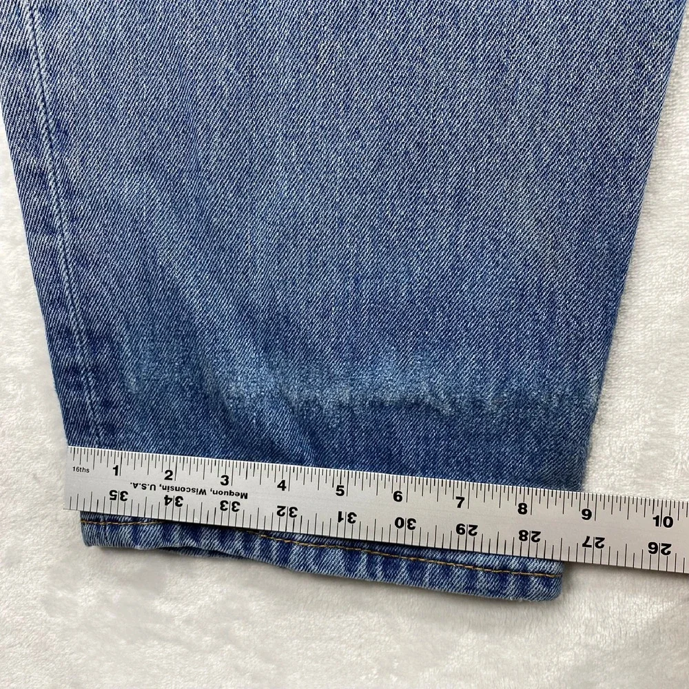 Levi's 550 Relaxed Fit‎ Jeans Faded Light Wash Denim Pants Mens W38 L29 - flaw
